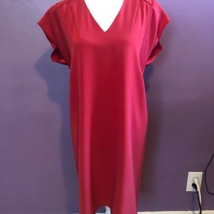 GERARD DAREL EUC Red Shift Dress Sz 38